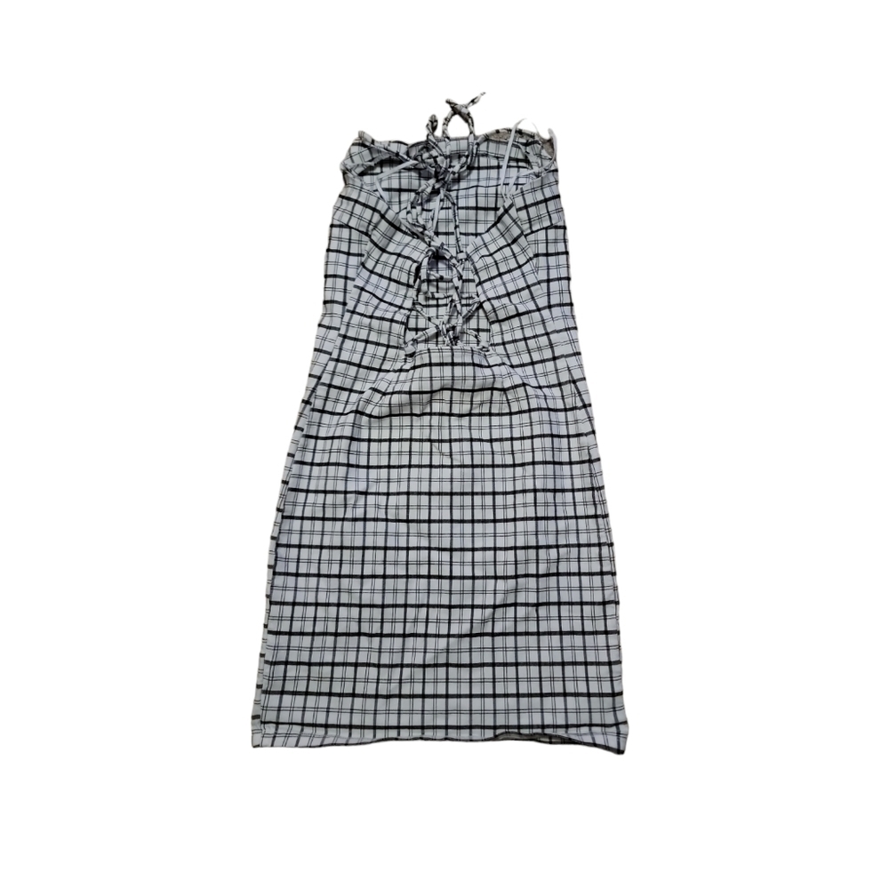 Garage Plaid Halter Dress - Picture 2 of 2